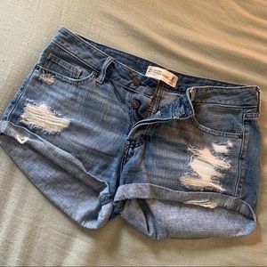 Ripped low rise boyfriend shirts